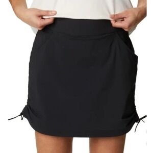 COLUMBIA Marina‎ Bay Black Skort Sz M Pull On Omni Shade Stretch Skirt Short NWT